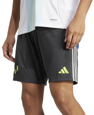 Adidas Originals Men's Performance Messi 8" Shorts In Carbon