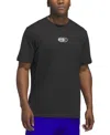 Adidas Originals Men's Pick Up Game Graphic Crewneck T-shirt In Black