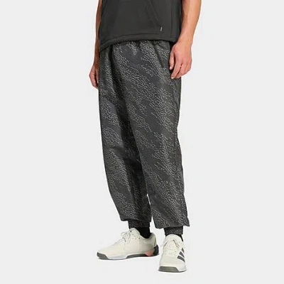 Adidas Originals Aop Power Workout Three Stripes Print Trousers In Animal Print