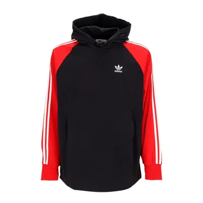 Adidas Originals Men's Pull-on Windbreaker Hooded Windbreaker Black/better Scarlet