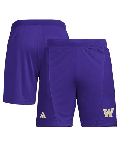 Adidas Originals Men's Purple Washington Huskies Designed For Training 7" Aeroready Shorts