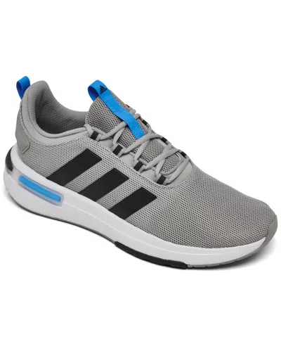 Adidas Originals Men's Racer Tr23 Running Sneakers From Finish Line In Mgh Grey,carbon,blue Burs