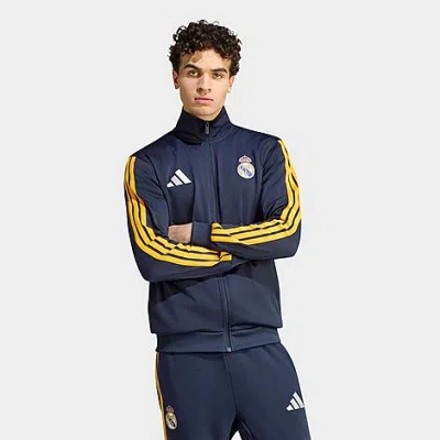 Adidas Originals Men's Real Madrid Dna Track Top In Blue