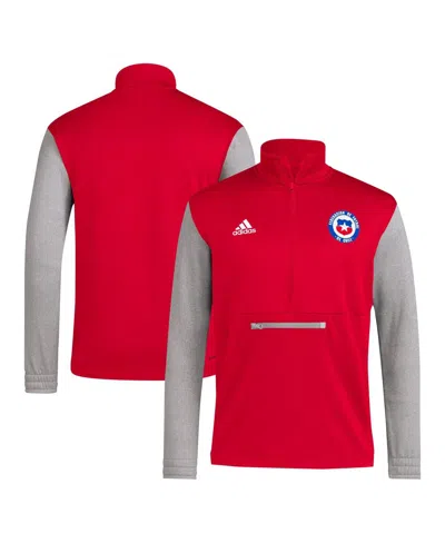 Adidas Originals Adidas Red Chile National Team Aeroready Half-zip Top