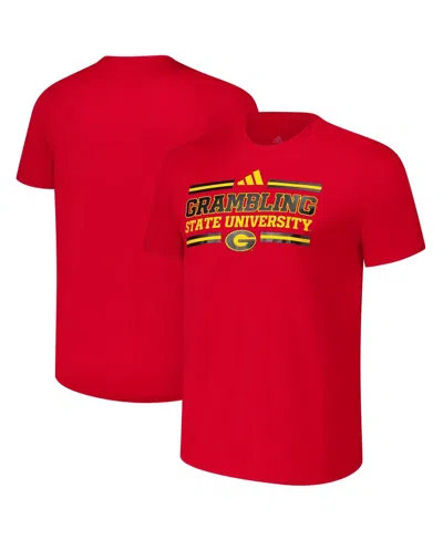 Adidas Originals Men's Red Grambling Tigers Strategy Pre-game T-shirt