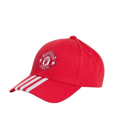 Adidas Originals Men's Red Manchester United Team Dad Adjustable Hat