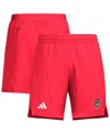 Adidas Originals Men's Red Nc State Wolfpack Program Woven Training Shorts In Red