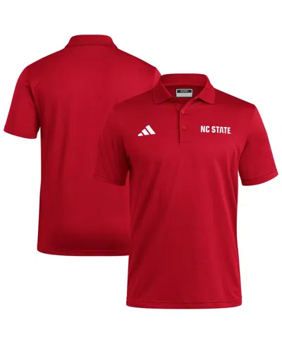 Adidas Originals Men's Red Nc State Wolfpack Ultimate 365 Ottoman Polo Shirt