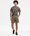 Adidas Originals Men's Regular-fit Camouflage 7" Training Shorts In Green