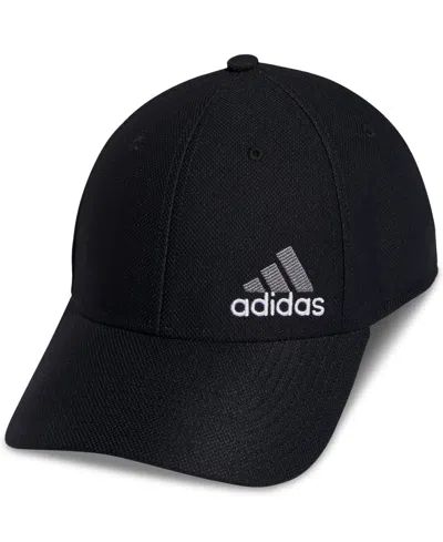 Adidas Originals Men's Release 3 Stretch Fit Logo Embroidered Hat In Black,white,grey