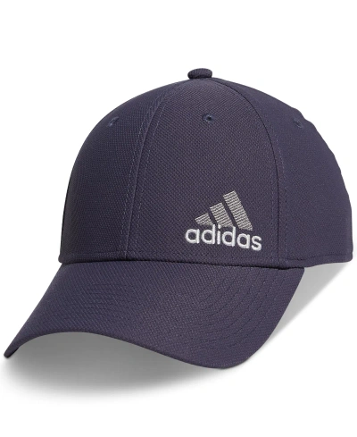 Adidas Originals Men's Release 3 Stretch Fit Logo Embroidered Hat In Shadow Navy,clear Grey,grey