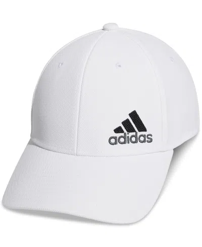 Adidas Originals Men's Release 3 Stretch Fit Logo Embroidered Hat In White,onix Grey,black