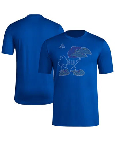 Adidas Originals Men's Royal Kansas Jayhawks Locker Local Impression T-shirt