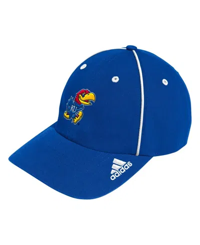 Adidas Originals Men's Royal Kansas Jayhawks Locker Room Athlete Pack Slouch Adjustable Hat