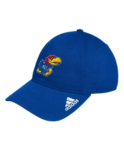 Adidas Originals Men's Royal Kansas Jayhawks Locker Room Logo Slouch Adjustable Hat