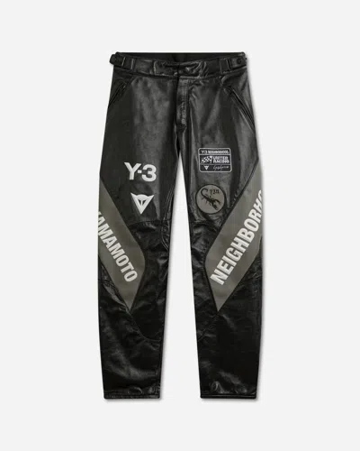 Adidas Originals Men S Y-3 X Neighborhood Dainese Leather Racer Pants In Black