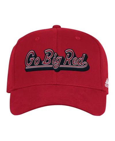 Adidas Originals Men's Scarlet Nebraska Huskers Chant Flex Hat