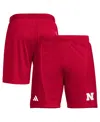 Adidas Originals Men's Scarlet Nebraska Huskers Designed For Training 7" Aeroready Shorts In Red