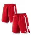 Adidas Originals Men's Scarlet Nebraska Huskers Swingman Replica Basketball Shorts In Scarlet