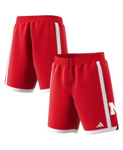 Adidas Originals Men's Scarlet Nebraska Huskers Swingman Replica Basketball Shorts