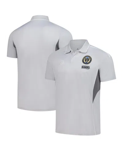 Adidas Originals Adidas Silver Philadelphia Union 2025 Training Polo In Gray