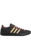 Adidas Originals Brain Dead Forest Hills Leather-trimmed Textured-suede Sneakers In Nero