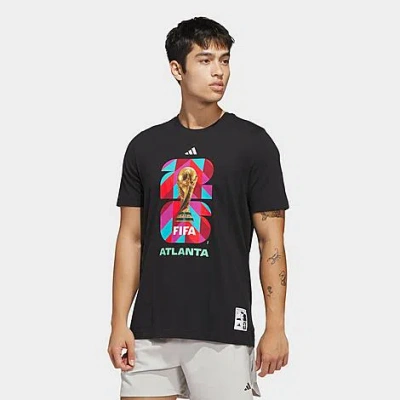 Adidas Originals Men's Soccer Fifa World Cup 26 Host City Atlanta Graphic T-shirt In Black