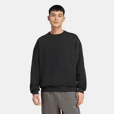 Adidas Originals Mens Adidas Soft Lux Sweatshirt In Black