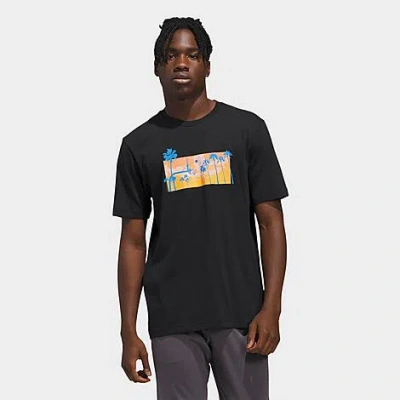 Adidas Originals Men's Summer Sunset Graphic T-shirt In Black