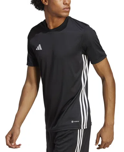 Adidas Originals Men's Tabela 23 Slim-fit Performance T-shirt In Black