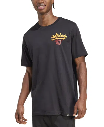 Adidas Originals Men's Taste Of Sport Logo Graphic T-shirt In Black