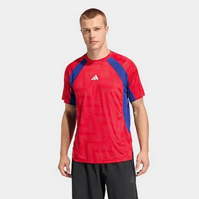 Adidas Originals Men's Tech Apparel Fifa World Cup 26 Training T-shirt In Red