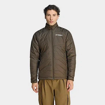 Adidas Originals Men's Terrex Multi Synthetic Insulated Jacket In Brown