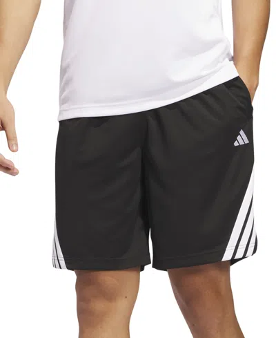Adidas Originals Men's Three-stripes Legends Basketball Shorts 9" In Black