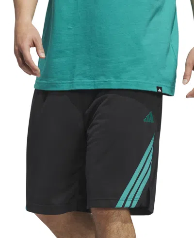 Adidas Originals Men's Three-stripes Legends Basketball Shorts 9" In Black