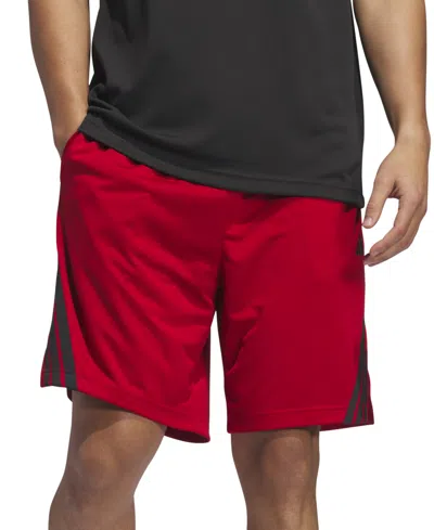 Adidas Originals Men's Three-stripes Legends Basketball Shorts 9" In Tepore,bla
