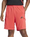 Adidas Originals Men's Three-stripes Tiro 9" Cargo Shorts In Selure,bla