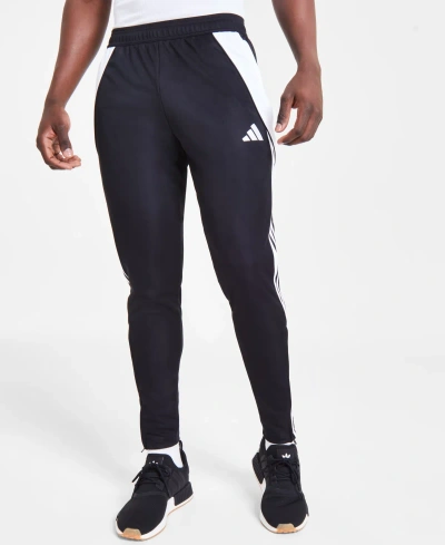 Adidas Originals Men's Tiro 24 League Pants In Mid Grey,wht