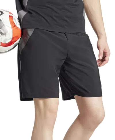 Adidas Originals Men's Tiro 24 Moisture-wicking Drawstring 8" Shorts In Black,white