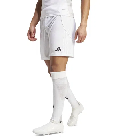 Adidas Originals Men's Tiro 24 Moisture-wicking Drawstring 8" Shorts In White