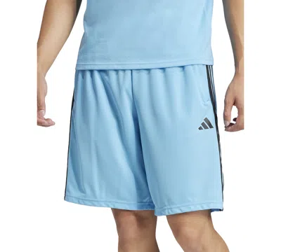 Adidas Originals Men's Train Essentials Classic-fit Aeroready 3-stripes 10" Training Shorts