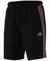 Adidas Originals Men's Train Essentials Classic-fit Aeroready 3-stripes 10" Training Shorts