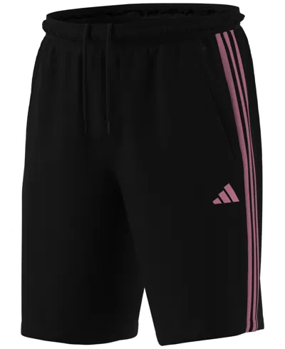 Adidas Originals Men's Train Essentials Classic-fit Aeroready 3-stripes 10" Training Shorts In Multi