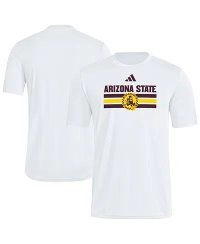 Adidas Originals Men's White Arizona State Sun Devils Strategy Pre-game T-shirt