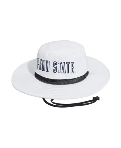 Adidas Originals Men's White Penn State Nittany Lions 2026 Sideline Wide Brim Boonie Bucket Hat