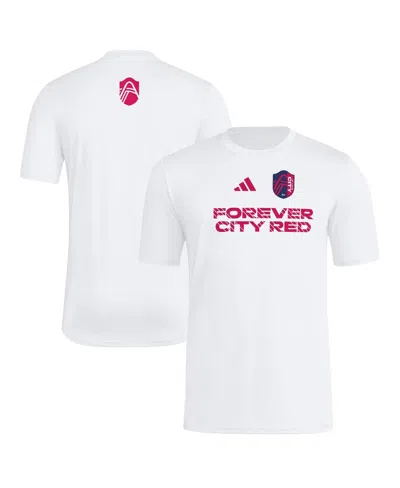 Adidas Originals Men's White St. Louis City Sc 2025 Jersey Hook Aeroready T-shirt