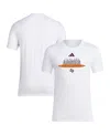 Adidas Originals Men's White Texas A M Aggies Softball Pitcher's Circle T-shirt In Gold