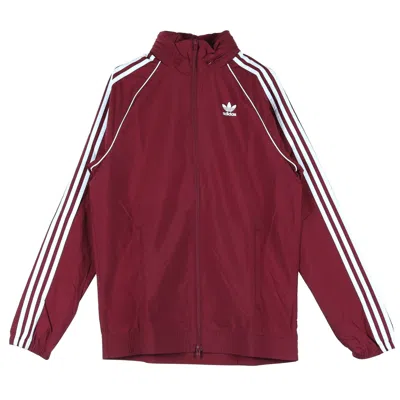 Adidas Originals Men's Windbreaker Sst Windbreaker Collegiate Burgundy In Red