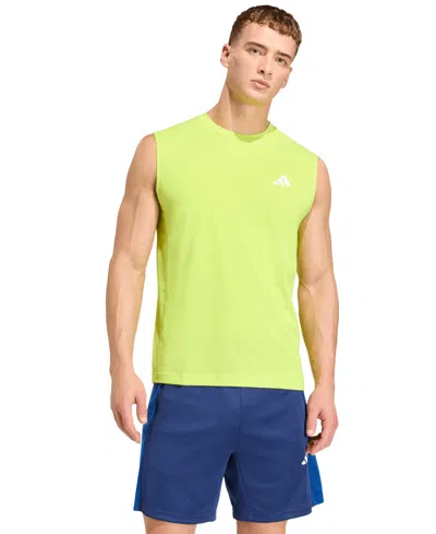 Adidas Originals Men's Workout Essentials Feelready Tank Top In Animal Print
