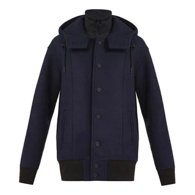 Adidas Originals Men's Y-3 Colorblock Long Sleeves Hooded Jacket Black